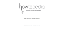 Tablet Screenshot of howtopedia.org